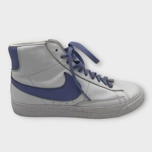 Nike Blazer Mid Custom With Name KAYLEE On Back Women’s 9.5 White Lavender NICE!